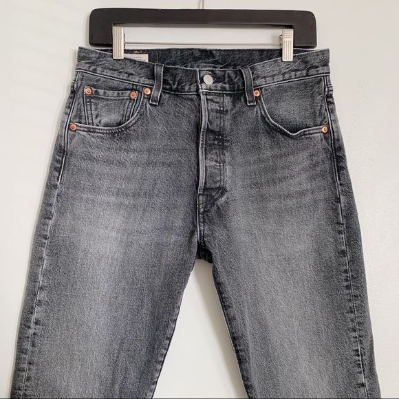 Levi S Jeans Washed Grey Mens Levis 5 93 Button Fly Straight Leg Denim Jeans 30 X 32 Poshmark